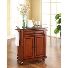 Load image into Gallery viewer, Crosley Furniture Cuisine Kitchen Island with Solid Black Granite Top - Kitchen Furniture Company