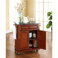 Load image into Gallery viewer, Crosley Furniture Cuisine Kitchen Island with Solid Black Granite Top - Kitchen Furniture Company