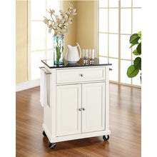 Load image into Gallery viewer, Crosley Furniture Cuisine Kitchen Island with Solid Black Granite Top - Kitchen Furniture Company
