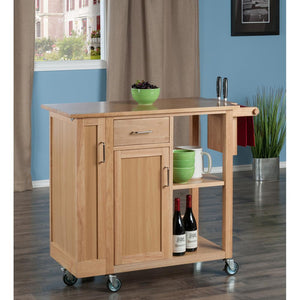 Douglas Kitchen Cart in Natural by Winsome Wood 89443 - Kitchen Furniture Company