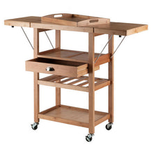 Load image into Gallery viewer, Barton Bamboo Kitchen Cart With Drop Leaf by Winsome Wood - Kitchen Furniture Company