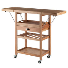 Load image into Gallery viewer, Barton Bamboo Kitchen Cart With Drop Leaf by Winsome Wood - Kitchen Furniture Company