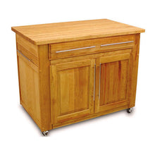 Load image into Gallery viewer, Work Center Kitchen Island w/ Pull-Out Leaves Extended Work Space 1480 - Kitchen Furniture Company