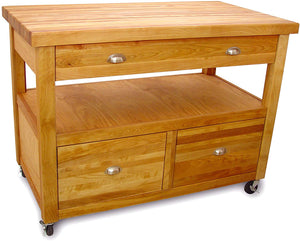 Kitchen Workstation Open Storage Butcher Block by Catskill 1426 - Kitchen Furniture Company