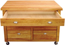 Load image into Gallery viewer, Kitchen Workstation Open Storage Butcher Block by Catskill 1426 - Kitchen Furniture Company