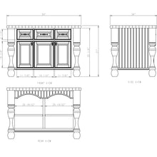 Load image into Gallery viewer, Antique White Jeffrey Alexander 54&quot; Kitchen Island with Hard Maple Edge Grain Butcher Block Top - Kitchen Island Company