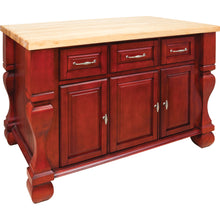 Load image into Gallery viewer, Jeffrey Alexander 54&quot; Kitchen Island with Hard Maple Edge Grain Butcher Block Top - Kitchen Island Company