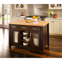 Load image into Gallery viewer, Contemporary Kitchen Island with Hard Maple Edge Grain Butcher Block Top - Kitchen Island Company