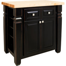 Load image into Gallery viewer, Black 34&quot; x 22&quot; x 34-1/4&quot; Kitchen Island LoftFurniture by Jeffrey Alexander - Kitchen Island Company