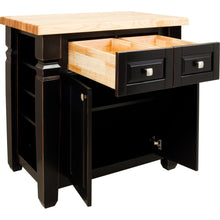 Load image into Gallery viewer, Black 34&quot; x 22&quot; x 34-1/4&quot; Kitchen Island LoftFurniture by Jeffrey Alexander - Kitchen Island Company