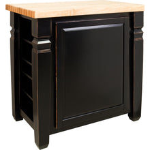 Load image into Gallery viewer, Black 34&quot; x 22&quot; x 34-1/4&quot; Kitchen Island LoftFurniture by Jeffrey Alexander - Kitchen Island Company