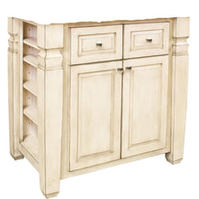 Load image into Gallery viewer, 34&quot; x 22&quot; x 34-1/4&quot; Kitchen Island Furniture w/ Not So White Finish - Kitchen Island Company