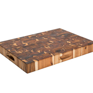 Reversible Cutting Board Solid Endgrain Acacia Hardwood w Juice Groove 7996 - Kitchen Furniture Company