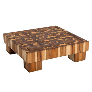 Heavy Duty End Grain Acacia Square Cutting Board w/ Juice Groove 7997 - Kitchen Furniture Company