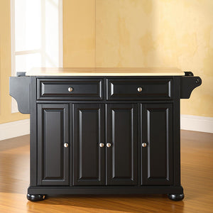 Crosley Kitchen Island Storage Adjustable Shelves Raised Panel Doors w/ Multiple Finishes - Kitchen Furniture Company