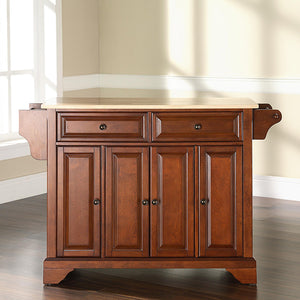 Crosley Kitchen Island Storage Adjustable Shelves Raised Panel Doors w/ Multiple Finishes - Kitchen Furniture Company