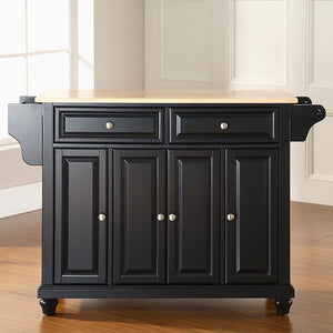 Crosley Kitchen Island Storage Adjustable Shelves Raised Panel Doors w/ Multiple Finishes - Kitchen Furniture Company