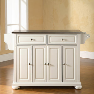 Crosley Kitchen Island Storage Adjustable Shelves Raised Panel Doors w/ Multiple Finishes - Kitchen Furniture Company