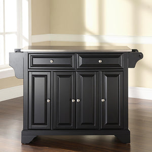 Crosley Kitchen Island Storage Adjustable Shelves Raised Panel Doors w/ Multiple Finishes - Kitchen Furniture Company