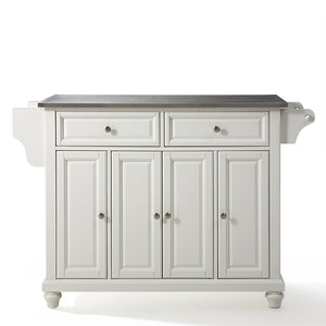 Crosley Kitchen Island Storage Adjustable Shelves Raised Panel Doors w/ Multiple Finishes - Kitchen Furniture Company