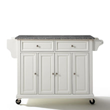 Load image into Gallery viewer, Crosley Furniture Rolling Kitchen Island with Grey Granite Top KF30003 - Kitchen Furniture Company