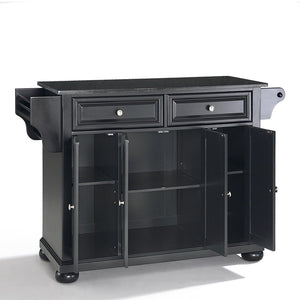 Crosley Kitchen Island Storage Adjustable Shelves Raised Panel Doors w/ Multiple Finishes - Kitchen Furniture Company