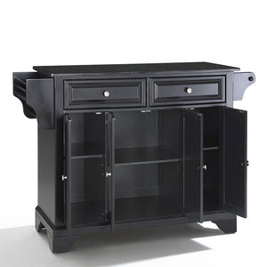 Crosley Kitchen Island Storage Adjustable Shelves Raised Panel Doors w/ Multiple Finishes - Kitchen Furniture Company