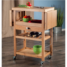 Load image into Gallery viewer, Barton Bamboo Kitchen Cart With Drop Leaf by Winsome Wood - Kitchen Furniture Company