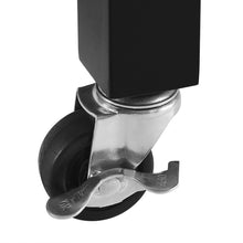 Load image into Gallery viewer, Black Savannah Stainless Steel Top Compact Kitchen Island/Cart - Kitchen Furniture Company