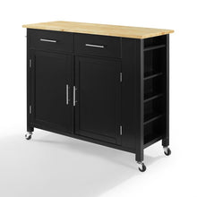 Load image into Gallery viewer, Savannah Wood Top Full-Size Kitchen Island/Cart - Kitchen Furniture Company