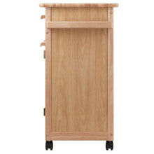 Load image into Gallery viewer, Mobile Kitchen Storage Cart w/ Natural Finish - Kitchen Furniture Company