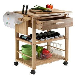 Mobile Kitchen Cart With Deep Drawer and Professional Caster's - Kitchen Furniture Company