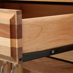 Butcher Block Kitchen Island with Drop Leaf Spice Rack 54228 - Kitchen Furniture Company