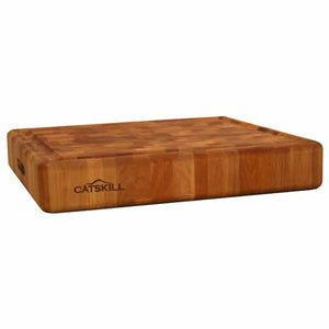 Reversible  Thick Slab End Grain With Juice Groove 18"W x 18"D x 3"H - Kitchen Furniture Company