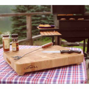 Professional End Grain Chopping Block w/ Wooden Feet Birch Wood - Kitchen Furniture Company