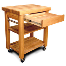 Load image into Gallery viewer, Work Center w/ 2 1/2&quot; Thick Butcher block Top and Drawer 30&quot; W 1470 - Kitchen Furniture Company
