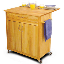 Load image into Gallery viewer, Mid-Size Two Door Kitchen Cart with Drop Leaf On Caster&#39;s 51533-51536 - Kitchen Furniture Company