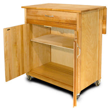 Load image into Gallery viewer, Mid-Size Two Door Kitchen Cart with Drop Leaf On Caster&#39;s 51533-51536 - Kitchen Furniture Company