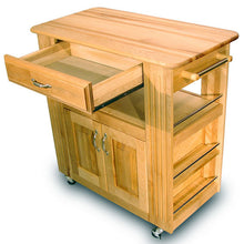 Load image into Gallery viewer, Heart-Of-The-Kitchen Natural Wood Kitchen Cart with Storage 1544-15445 - Kitchen Furniture Company