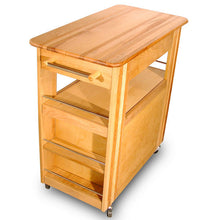 Load image into Gallery viewer, Heart-Of-The-Kitchen Natural Wood Kitchen Cart with Storage 1544-15445 - Kitchen Furniture Company