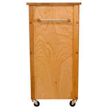 Load image into Gallery viewer, Natural Kitchen Cart With Durable Butcher Block Top Rolling Casters 51575 - Kitchen Furniture Company
