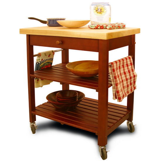 Catskill Craftsmen Roll-About Kitchen Cart 80027 - Kitchen Furniture Company