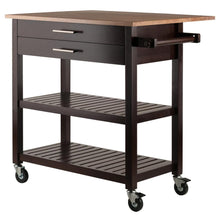 Load image into Gallery viewer, Mobile Kitchen Cart Island w/Leaf Extension WS-40826 - Kitchen Furniture Company