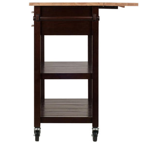 Mobile Kitchen Cart Island w/Leaf Extension WS-40826 - Kitchen Furniture Company