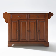 Load image into Gallery viewer, Lafayette Cherry Full Size Kitchen Island/Cart with Granite Top - Kitchen Furniture Company