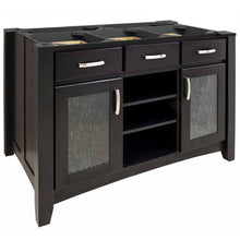 Load image into Gallery viewer, Contemporary Kitchen Island with Hard Maple Edge Grain Butcher Block Top - Kitchen Island Company