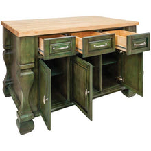 Load image into Gallery viewer, Jeffrey Alexander 54&quot; Kitchen Island with Hard Maple Edge Grain Butcher Block Top - Kitchen Island Company
