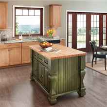 Load image into Gallery viewer, Jeffrey Alexander 54&quot; Kitchen Island with Hard Maple Edge Grain Butcher Block Top - Kitchen Island Company