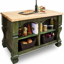 Load image into Gallery viewer, Jeffrey Alexander 54&quot; Kitchen Island with Hard Maple Edge Grain Butcher Block Top - Kitchen Island Company