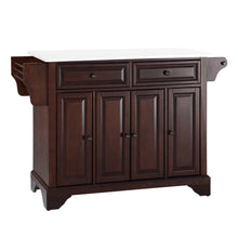 Load image into Gallery viewer, Lafayette Mahogany Full Size Kitchen Island/Cart with Granite Top - Kitchen Furniture Company